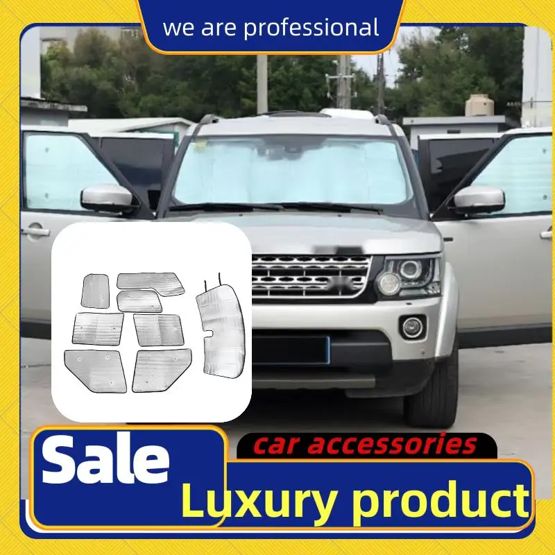 ST Car Accessories Full Window Glass Sunshade Protection Composite Material 8 Piece Set For Land Rover Discovery4 LR4 2010-2016