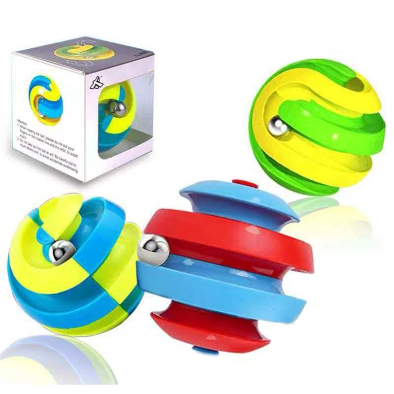 Duży Orbit Ball Fidget Spinner z Obrotową Torbą, Nieskończona Zabawa z Przewracaniem, Puzzle, Nowatorska Kreatywna Zabawka Antystresowa, Prezent