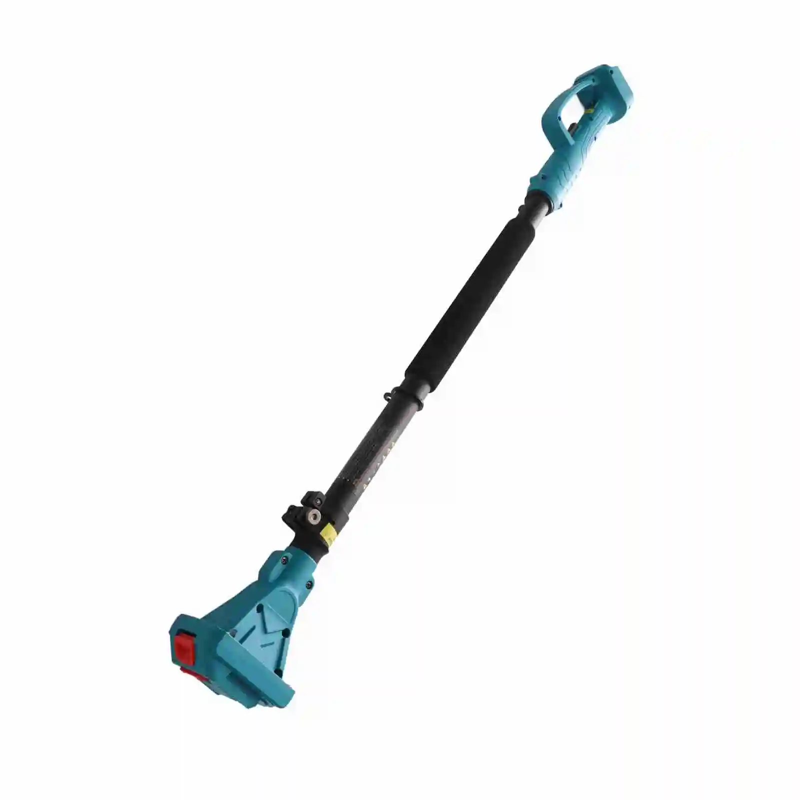 Cordless Pruning Shears Extension Pole Anti Slip Handle Rotating Head Electric Tree Pruner Pole 4.92 Ft Length for Garden Blue