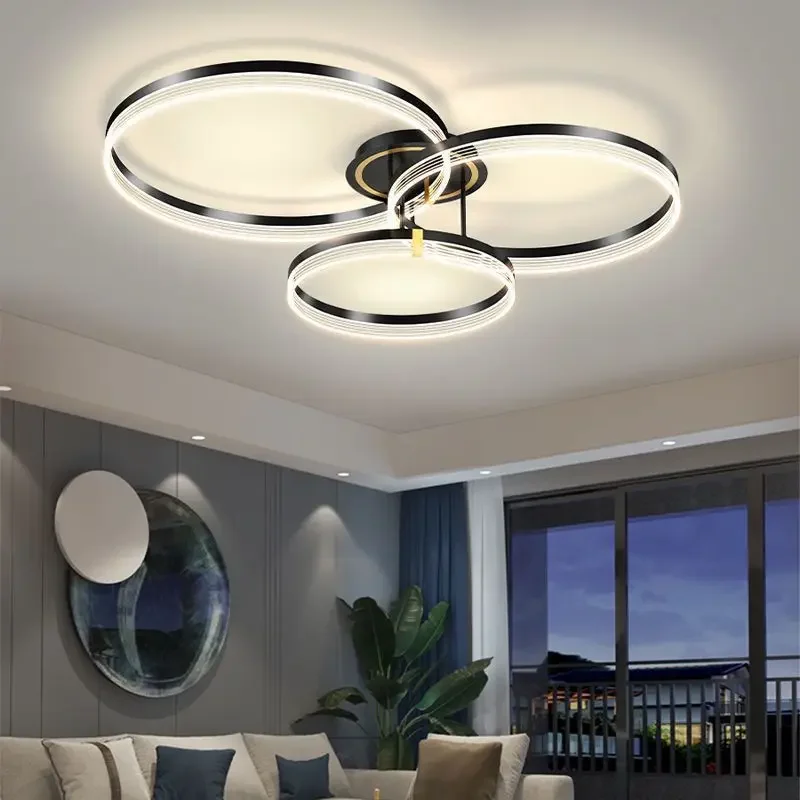 Modern LED Ceiling Lamp Chandelier For Living Dining Room Bedroom Kitchen Island Luxury Home Decor Acrylic Light Fixture Lustre