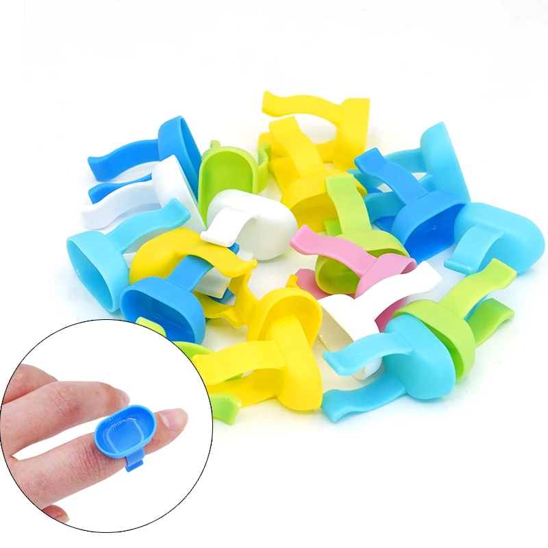 Dental Plastic Handy Finger Bowl Cup For Mixing Cement Powder Class  Dentistry Disposable Tools