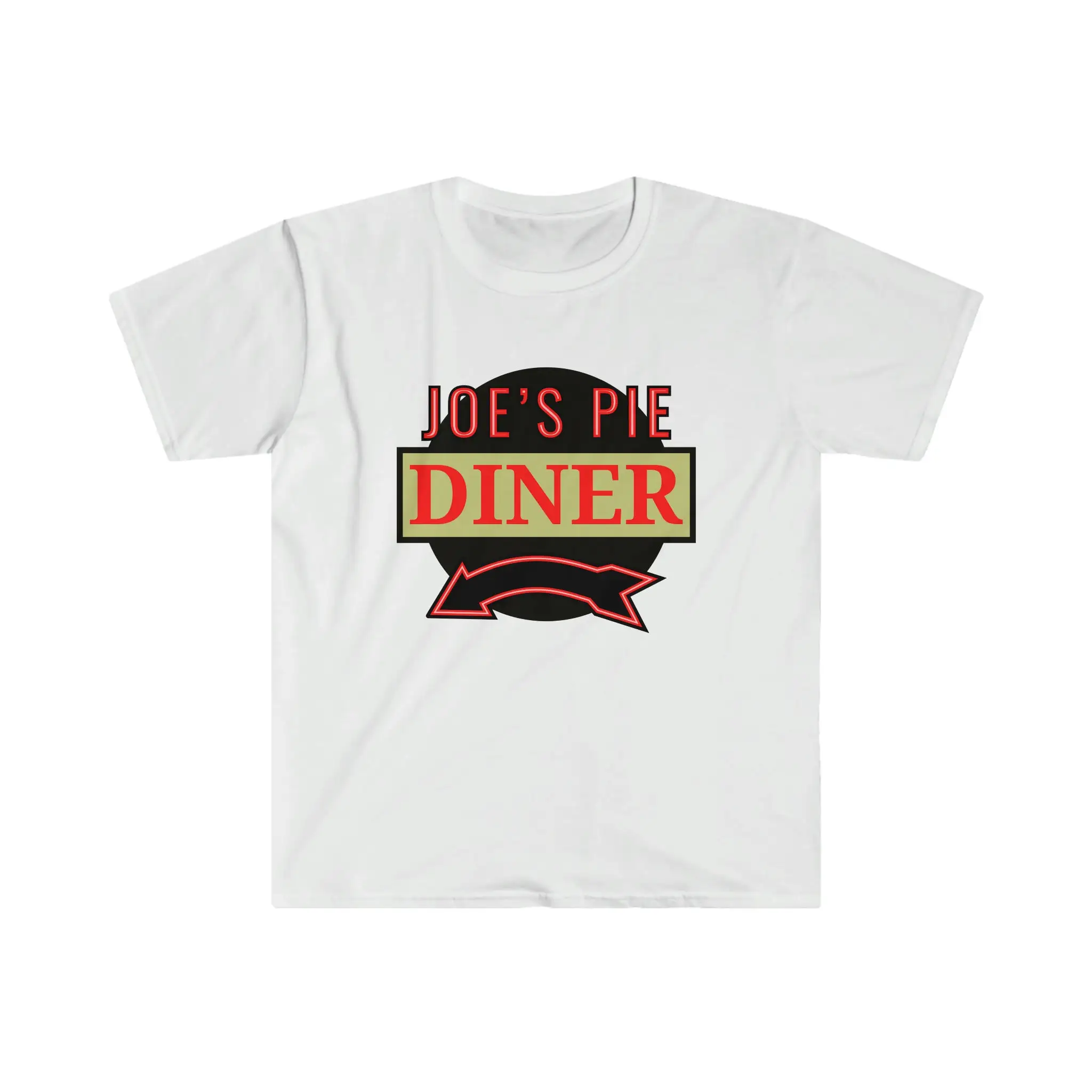 Joe's Pie Diner Waitress Softstyle T Shirt