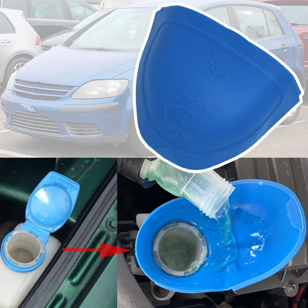 

For VW Golf Plus Crossgolf (5M1, 521) 2005 2006 - 2013 Fluid Reservoir Wiper Lid Wash Funnel Washer Tank Bottle Cover Filler Cap