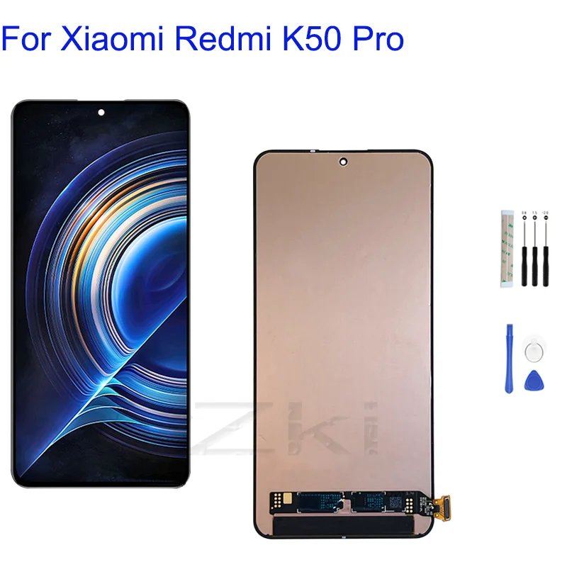 

6.67" For Xiaomi Redmi K50 Pro Super AMOLED LCD Display Touch Screen Digitizer Assembly With Frame Repalcement