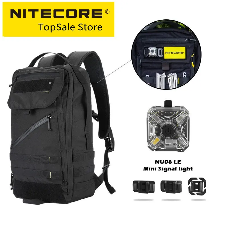 Imagem -02 - Nitecore Bp23 23l à Prova Dcommuágua Commuter Mochila Overnighter Trekking Pesca Esporte Mochilas de Viagem 600d para 15.6 Portátil Tablet