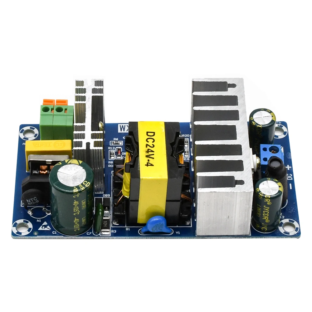 Power Supply Module AC 110V 220V To DC 24V 6A AC-DC Switching Power Supply Board 6A-8A 50HZ/60HZ 100W AC85-265V To DC24V DC12V