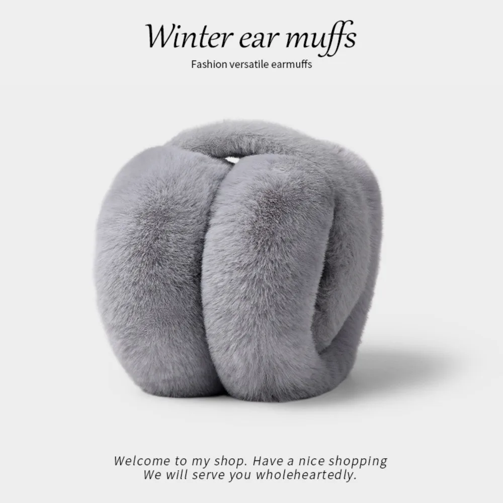 غطاء أذن مريح تقليد الفراء أفخم غطاء للأذنين بلون رشاقته طوي غطاء للأذن الدفء للطي الأذن يفشل ركوب الخيل