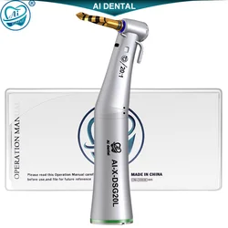 Dental implant motor handpiece 20:1 detachable irrigation system inner external water spray contra angle handpiece with optic
