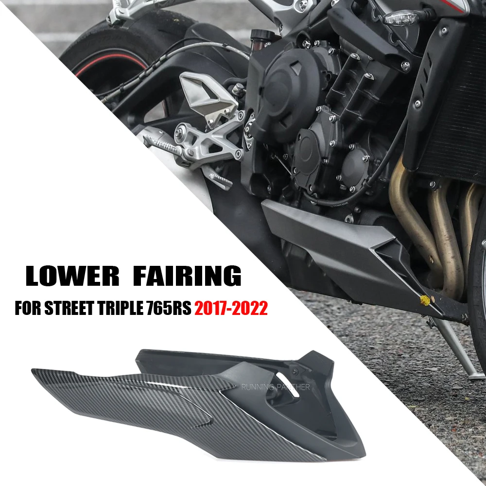 

Motorcycle Engine Lower Spoiler Body Bellypan Fairing Protector Guard Chassis Shield For Street Triple 765 RS 765RS 2017-2022