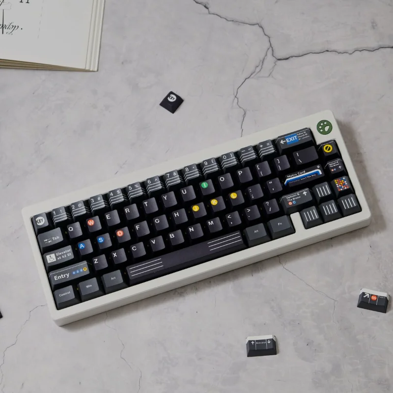 151 Keys/Set Subway New York Keycaps Cherry Profile PBT Dye Sub Keycap For MX Mechanical Keyboard 61/64/68/75/84/87/96/98/104