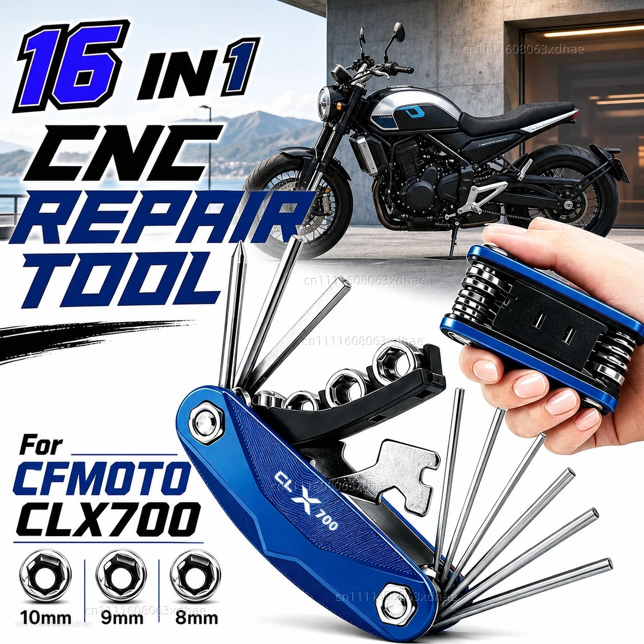 For CFMOTO CLX700 700CLX 700 CLX Sport Heritage 2021-2026 Motorcycle Tool Repair Kit Multifunctional Screwdriver Wrench Hex Key