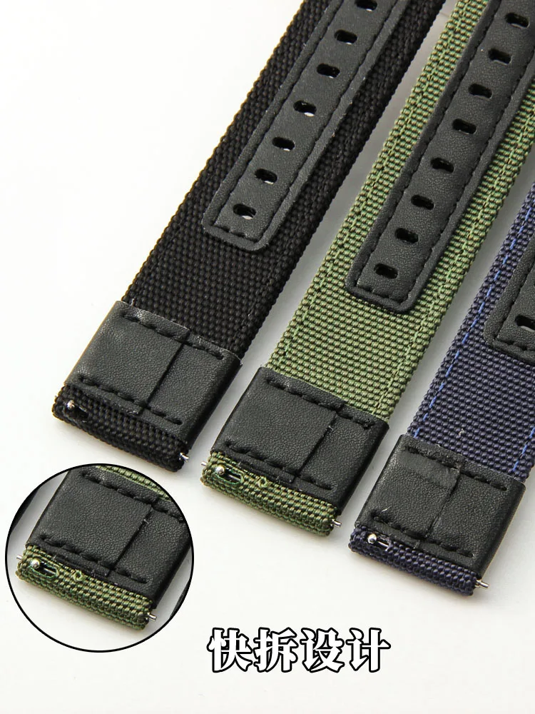 Voor Jeep Wrangler Toendra Groen Jpw606301/646 Outdoor Nylon Canvas Horlogeband 20 22Mm