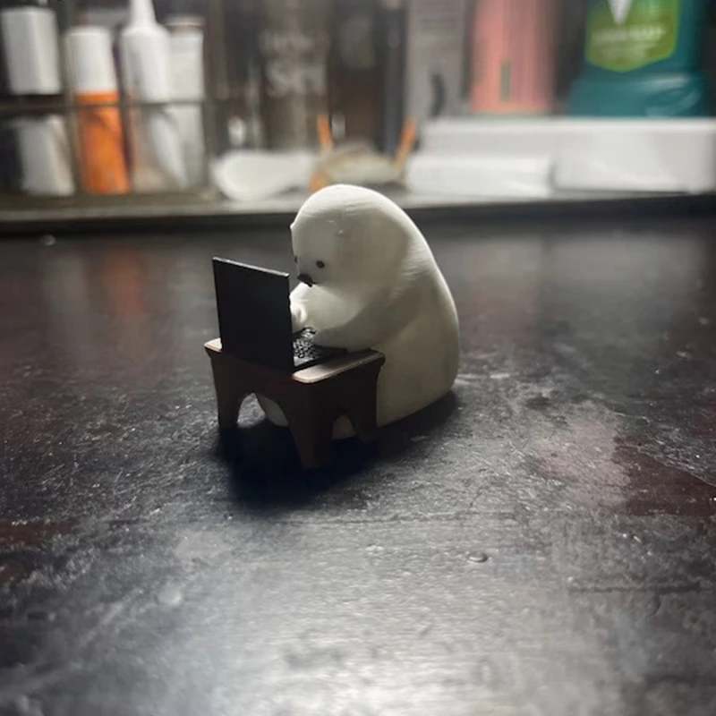 BAAG-Bear تمثال IT الترميز الدب جمع سطح المكتب الحلي الدب رمز الكتابة مصغرة الديكور المنزل مكان العمل هدية