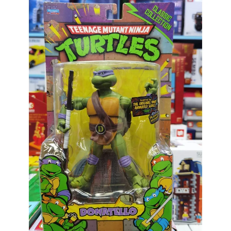 1988 Classic Teenage Mutant Ninja Turtles Leonardo Raphael Minotaur Boar Face Monster  Action Figurine Anime Model Toys Figures