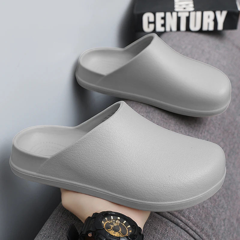 New Kitchen Men\'s Shoes Casual Mans Slippers Waterproof Oil-proof Work Shoe Explosive Style Male Footwear Summer Mens Sandals