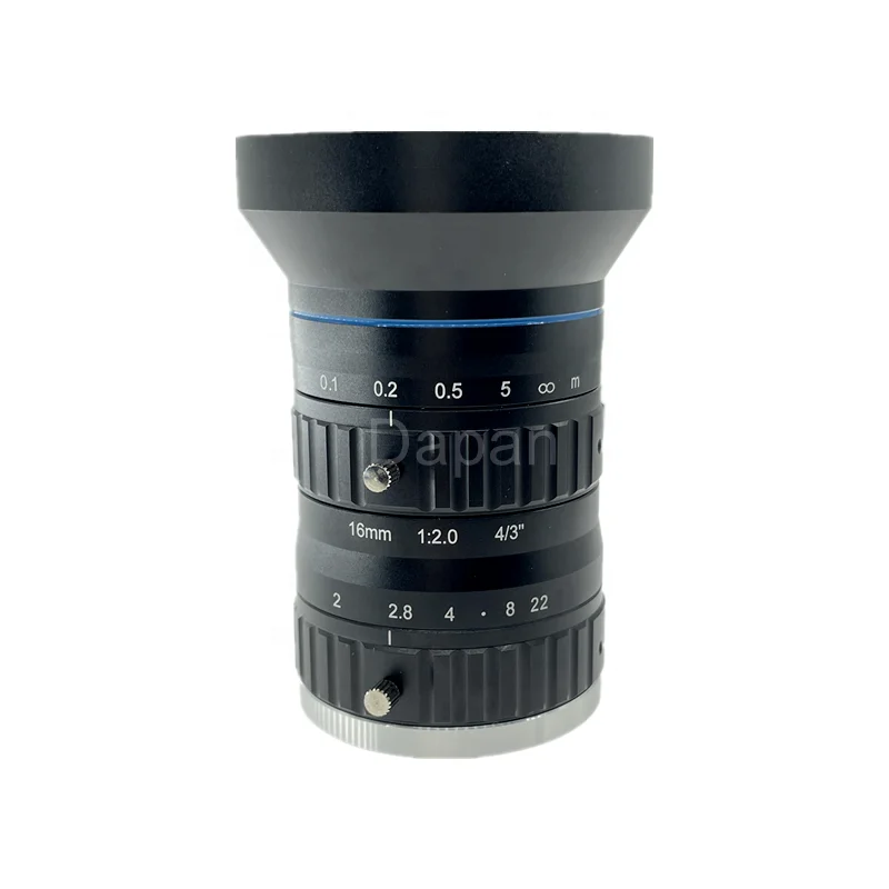 Объектив 4/3 дюйма с большим датчиком, промышленный объектив 10 МП, крепление C, объектив машинного зрения 16 мм