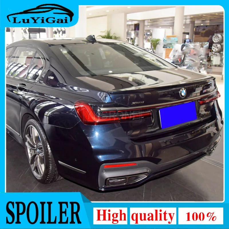 Для 2018 2019 2020 BMW G11 G12 7 серии седан 4-дверный спойлер багажника, спойлер карбонового цвета и черный автомобильный задний багажник, спойлер