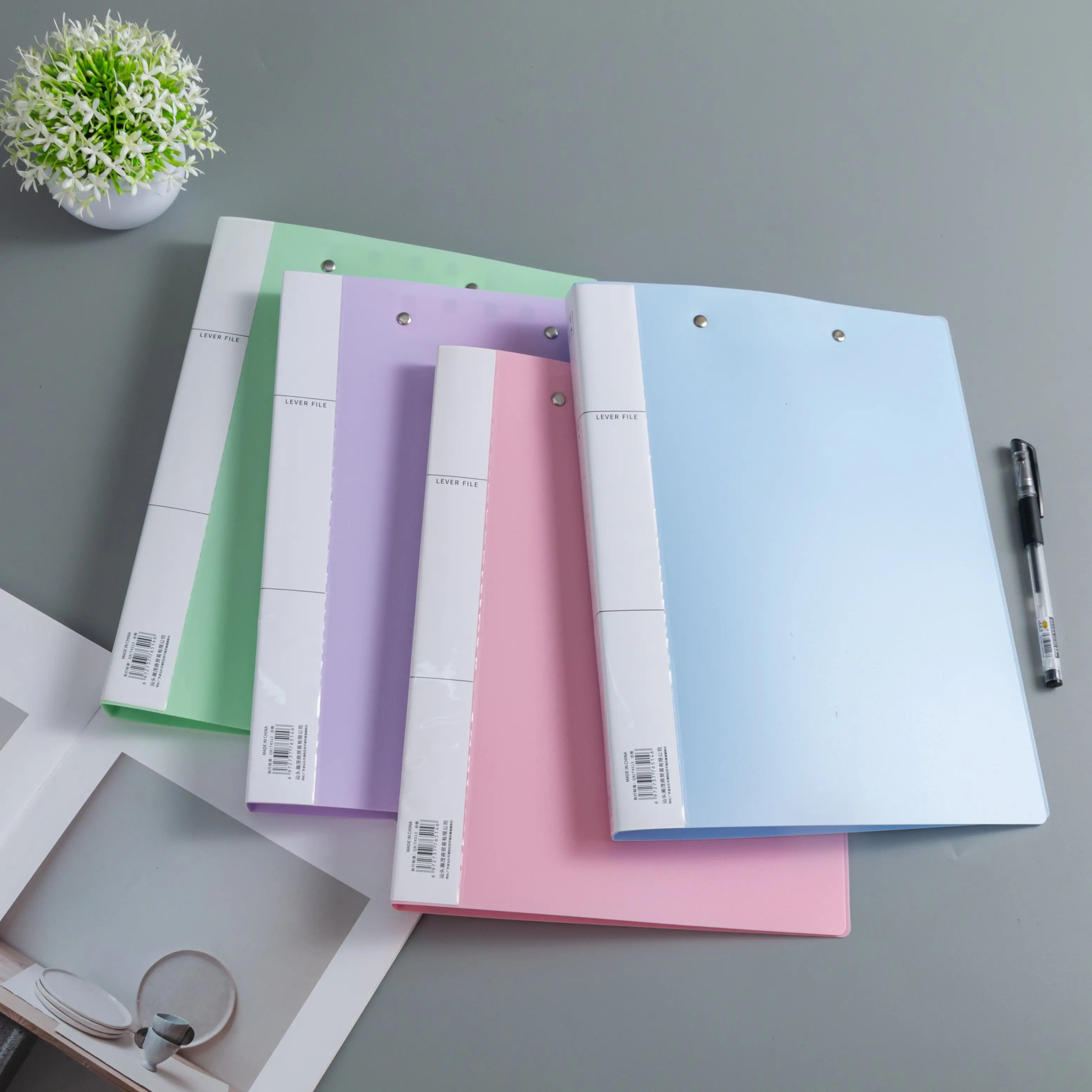 Folder Strong Double Folder File Information Contract Storage A4 Folder Double Folder Finishing Plywood Folder Test Paper Clip Long Press Folder