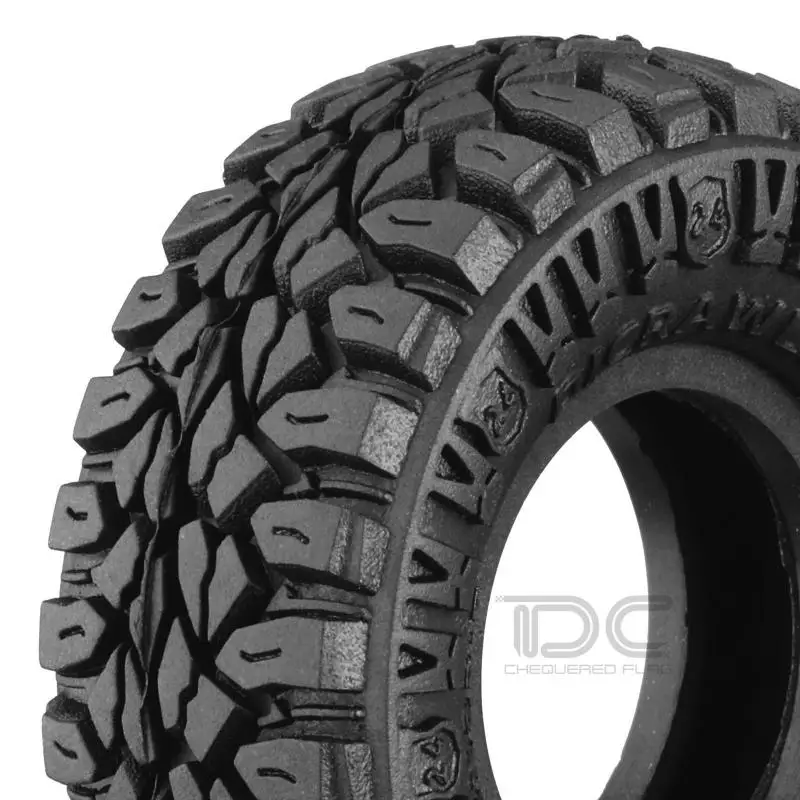 1.0 Inch Wide Mt Tires+sponge Rubber 1/24 Rc Crawler Truck Car Parts For Axial Scx24 90081 Axi00006 Bronco Deadbolt Gladiator