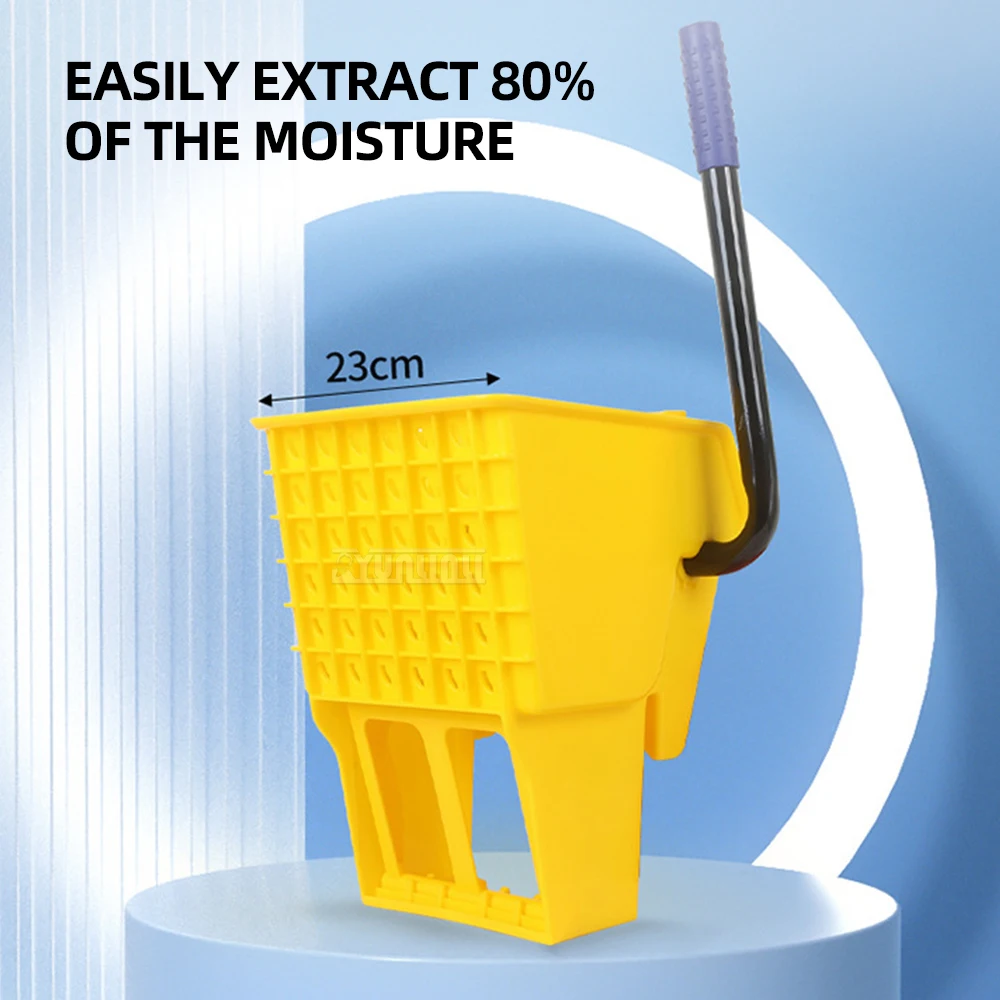 Chariot d'eau en chêne à pression 34l, seau de vadrouille gratuit pour lavage des mains avec Drainage, dispositif de compression d'eau, outil de nettoyage efficace
