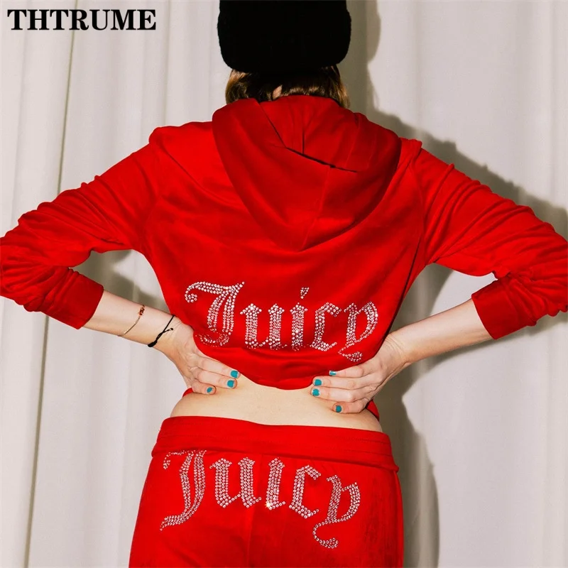 Women Fashion Vintage Two Piece Sets Casual Y2K Zipper Long Sleeve Hoodies Straight Pants Outfits Gothic 2024 New Streetwear