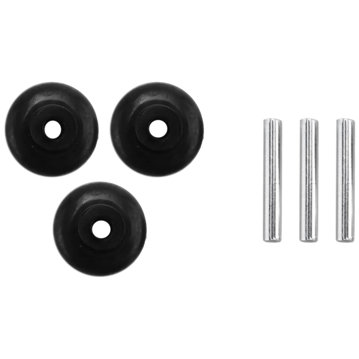 3x Axles and Rollers Motorized Heads Small Shaft Wheels for Vacuum Cleaner Powerheads Replacement