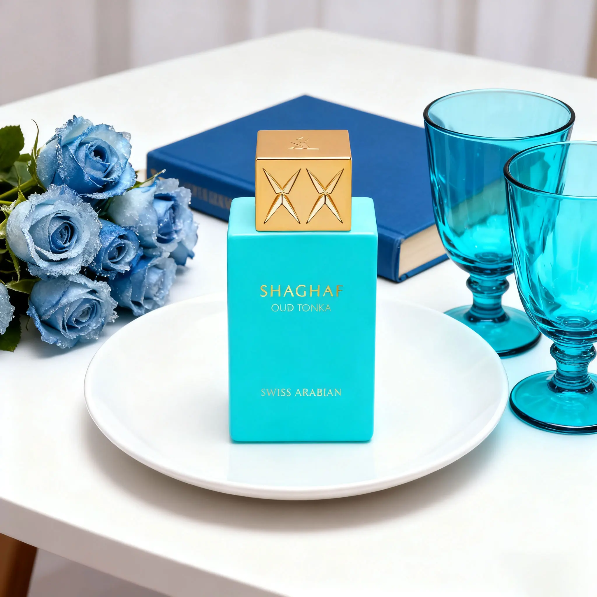 عطر Shaghaf Oud Tonka السويسري العربي (75 مل) يتصادم مع لون الخشب، وكل رذاذ عبارة عن وليمة رائحة فاخرة