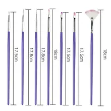 7P Nail Art Brush Set #5