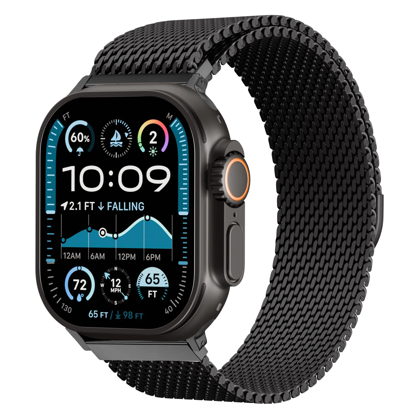 Apple Watchバンド用の大胆なミラネーゼストラップ - Mesh Coil Strip のレビューと価格