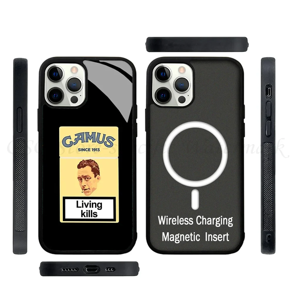 Чехол для телефона с крепким магнитом для IPhone 15 14 13 Pro Max 11 12 Mini Alex