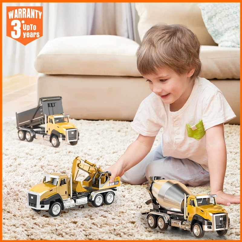 

Engineering Car Toy Set Children's Toy Car 1/50 Scale Metal Simulation Car Excavator Crane Truck Kid's Toy Car Model