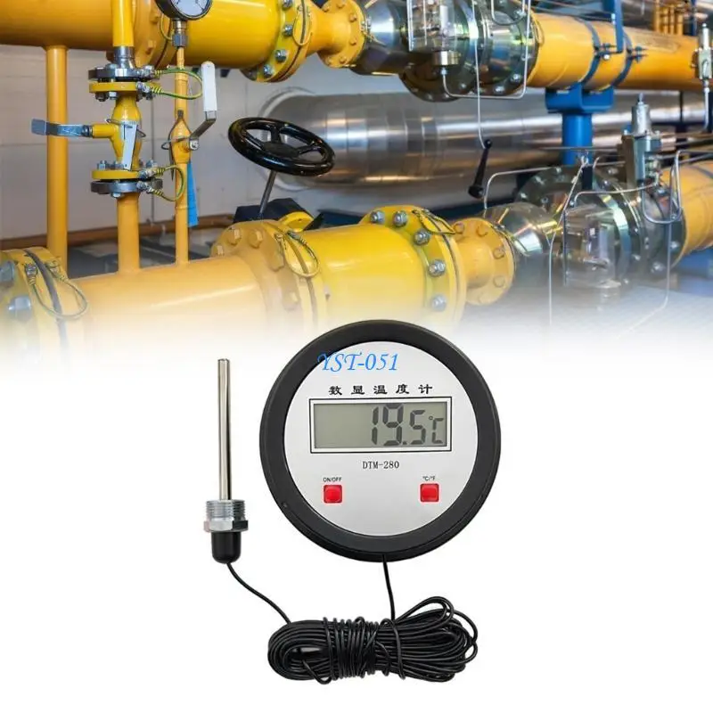 

E15A Digital Thermometers Digital Display Temperature Meter with 10meter Probe