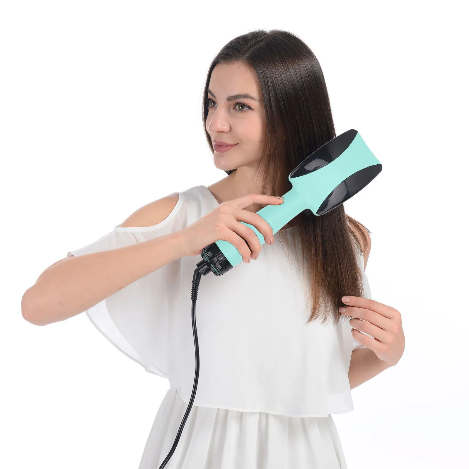 Föhn en Styler Multifunctionele Ionische Stijltang Borstel Hetelucht Föhn Borstel voor Thuis Reizen Haar Styling Borstel