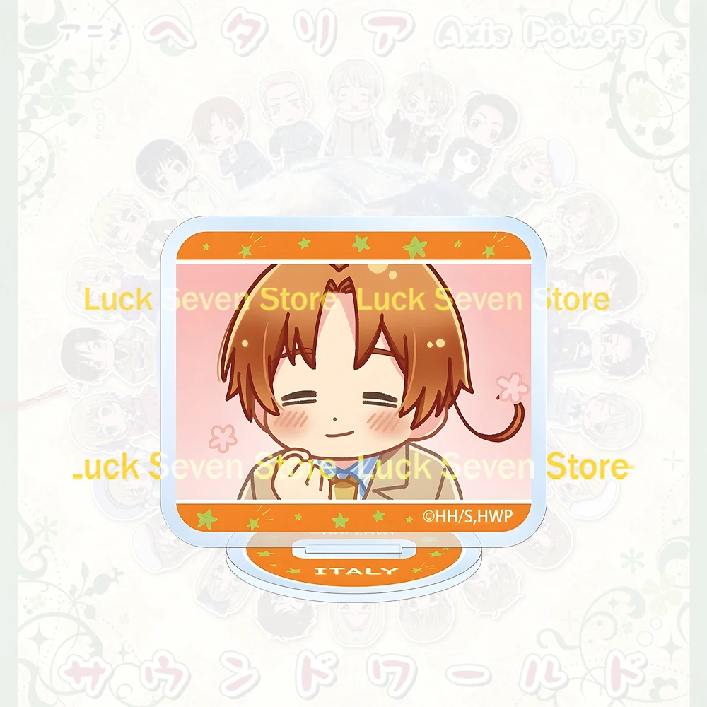 Hetalia World Stars Square Frame Chibi Stand China Spain Prussia England France Russia America JapanGermany Acrylic Keychain