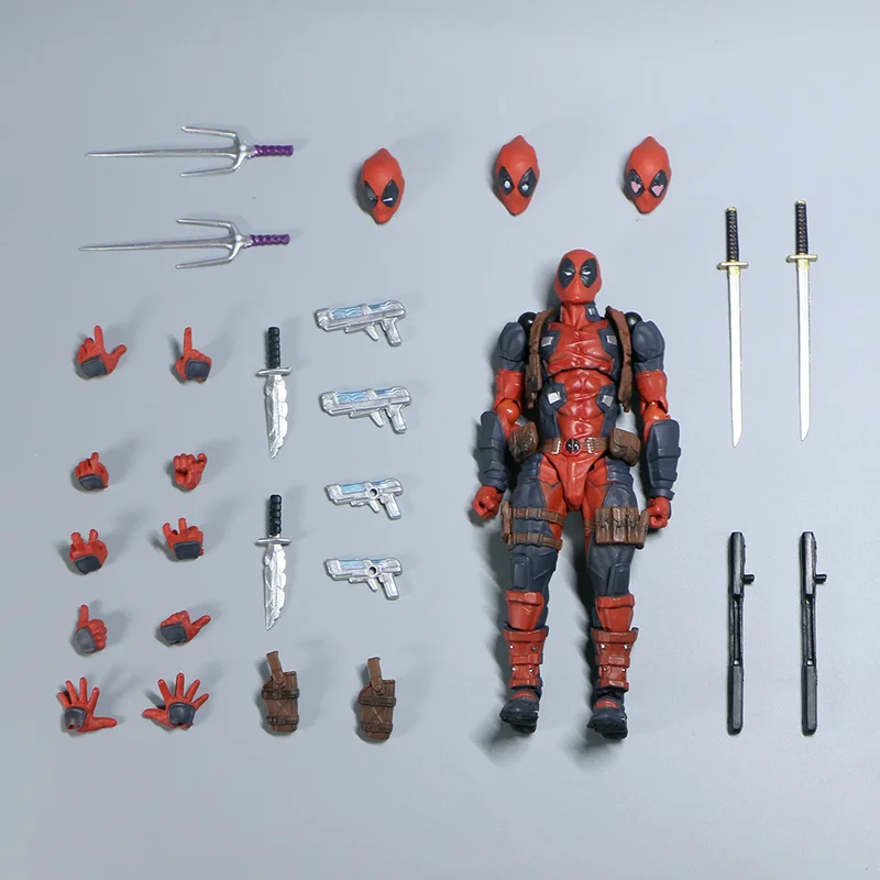 

New Wunder Premium Avengers Action Figure Yamaguchi Ve Deadpool 2.0 Series Mobile Handheld Hero Model Ornament Birthday Toy