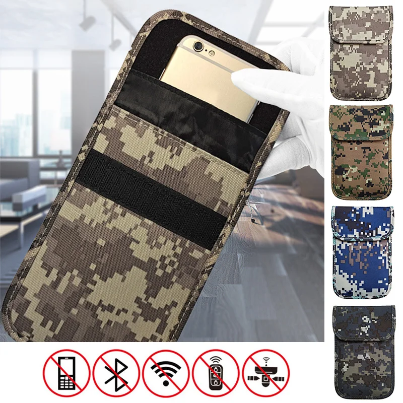 Electromagnetic Radiation Protective Faraday Camouflage Card Case Key Case Mobile Phone Bag Emf Emp Emw Anti-Radiation Pocket