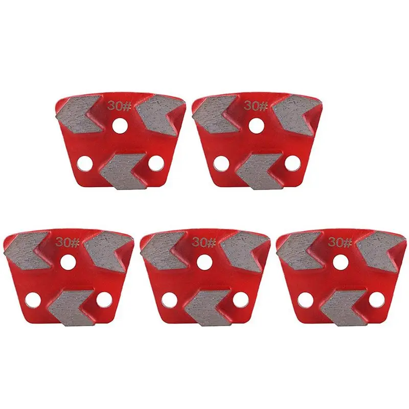 

AEE8-5PCS Floor Grinding Pad Disc 30 Grit Metal Bond Scraper Concrete Floor Grinder For Grinder Floor Concrete