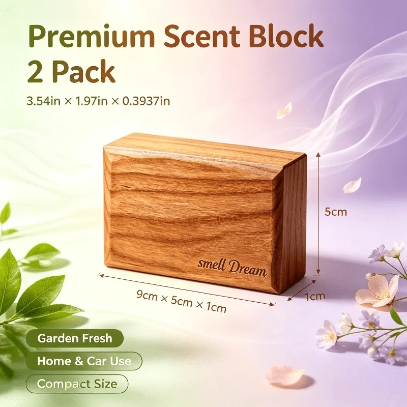 Car Air Freshener Natural Wood Diffuser Soothing Aroma for Peaceful Sleep Decor Ornament Bedroom Office