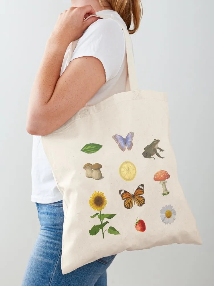 cottagecore sticker pack Tote Bag bag for beach custom bags woman shopping bag