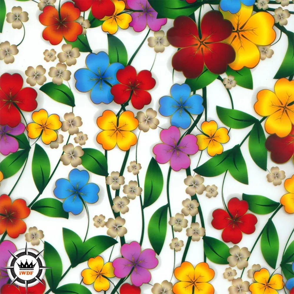 

WDF718H 10 Square Width 0.5m Beautiful Flower Hydrographic Printing Film Water Transfer Film