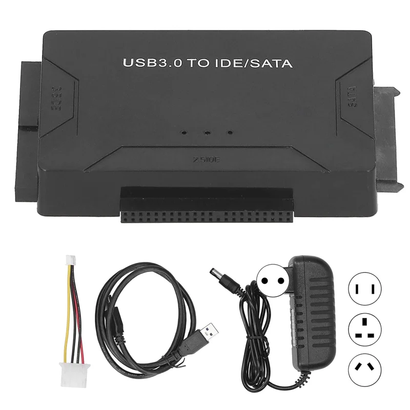 

SATA/IDE to USB 3.0 Adapter, IDE Hard Drive Adapter for Universal 2.5"/3.5" Inch IDE and SATA External HDD/SSD For PC Macbook