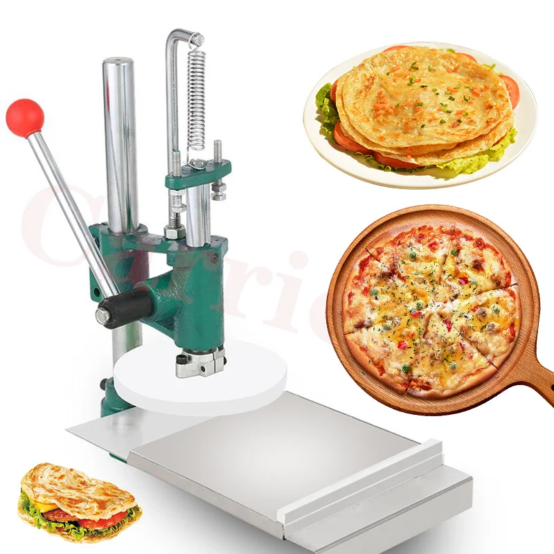 Manual Pizza Dough Press Machine Commercial Big Roller Sheeter Pastry Flattening Presser Kitchen Appliance