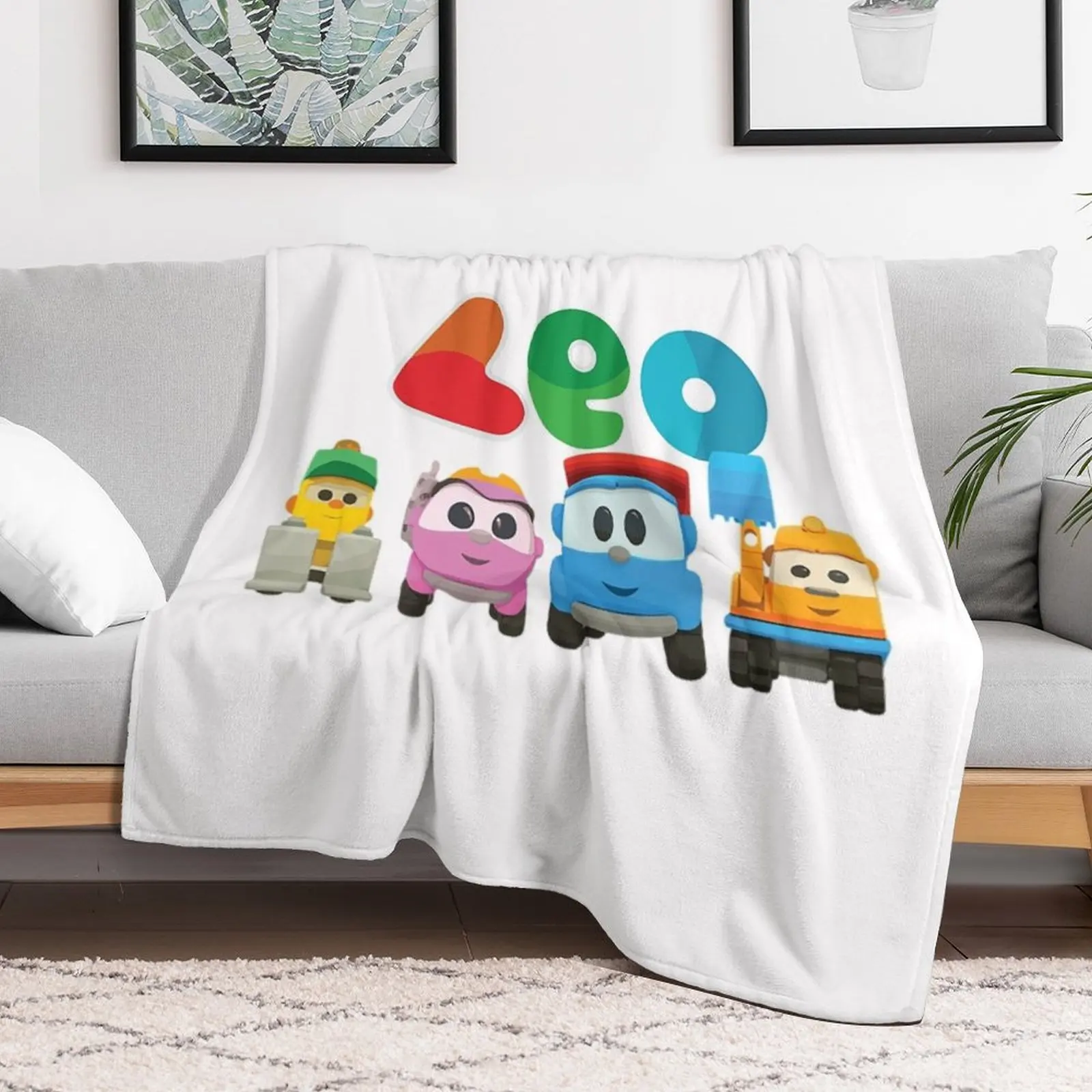 Leo The Truck T-ShirtLEO the truck and friends LIFTY, SCOPP, & LEA Throw Blanket Sleeping Bag Sofas halloween Blankets