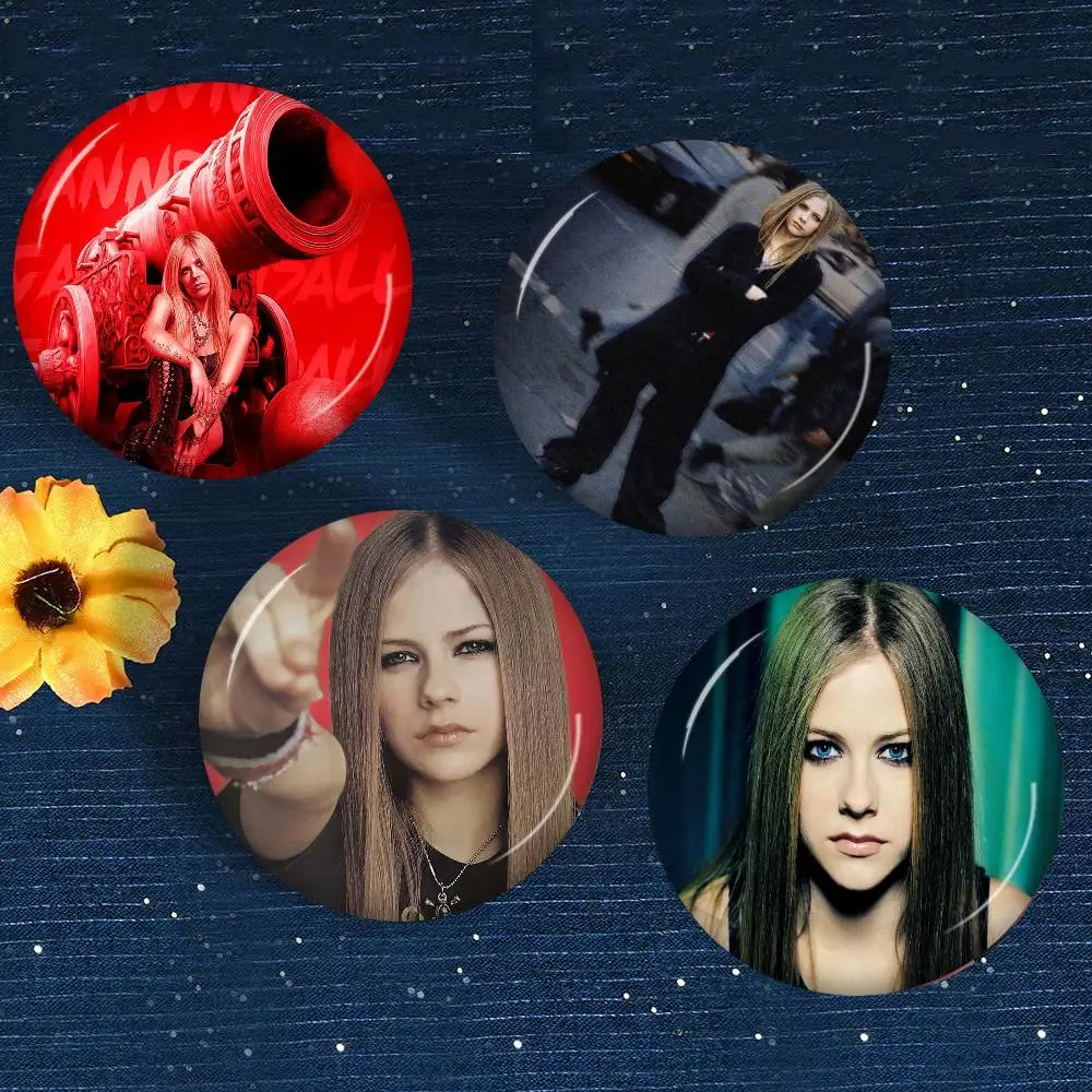 Singer A-Avril Lavigne New Brooches Soft Button Pin Funny Silly Gnarpy On A Skateboard Meme Badge Gamer Collection Gifts