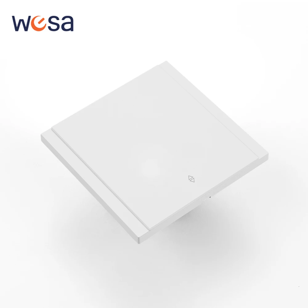 Skin Sensation AC Button Light Switch Flame Retardant 1 Gang 2 Way Wall Rocker Switch EU Standard Spray Plastic Panel Classic