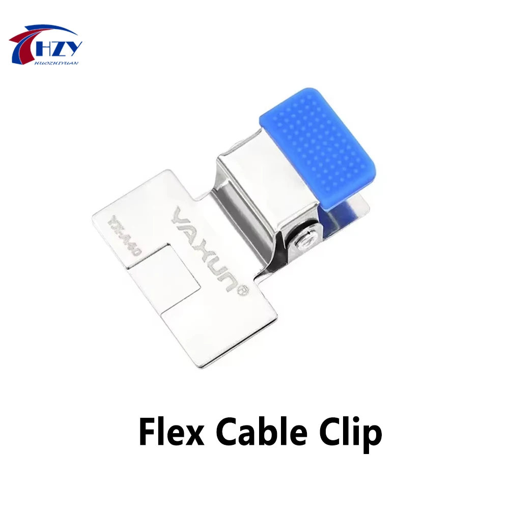 YAXUN YX-A40 Flex Cable Clip Heat Resistant Anti-Warping Stainless Steel FPC Holder Clamp for Phone MB PCB Soldering Repair Tool