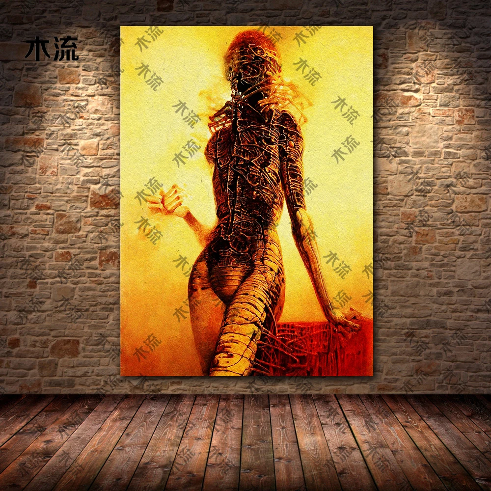 Freakin Rangers,Abstract Wall Art Canvas Painting,Creepy Horror Fantasy Art,Poster And Print,For Living Room Decoration,Unfrmaed