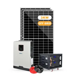 Residential complete 3KW off-grid solar inverter 51.2V photovoltaic energy storage system