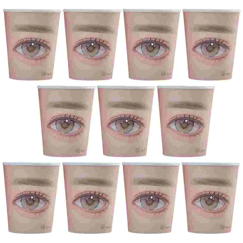 20 Pcs Eyelash Practice Paper Cup Extension Kit Supplies for Extensions Cups Makeup