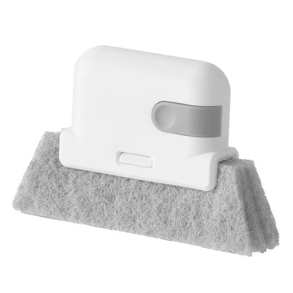 Ensemble de nettoyeur de rails de fenêtre en éponge, brosse de fenêtre avec poils solides pour l'élimination de la saleté tenace, Kit de brosses détachables 4 pièces 2 1